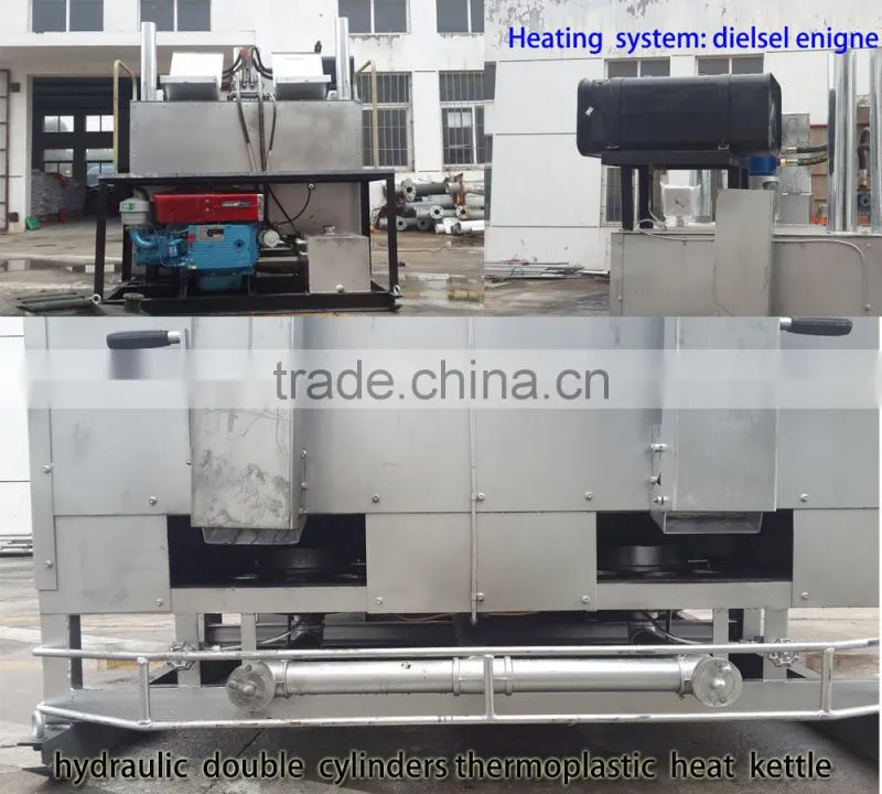 GD1200 Hydraulic double cylinders thermoplastic paint preheater