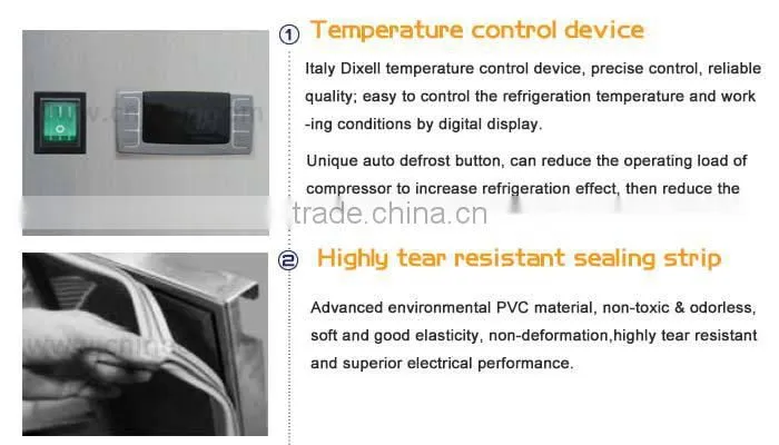 #304 Stainless Steel Under Counter Refrigerator/Industrial Refrigeration Equipment/Bar Style Refrigerator