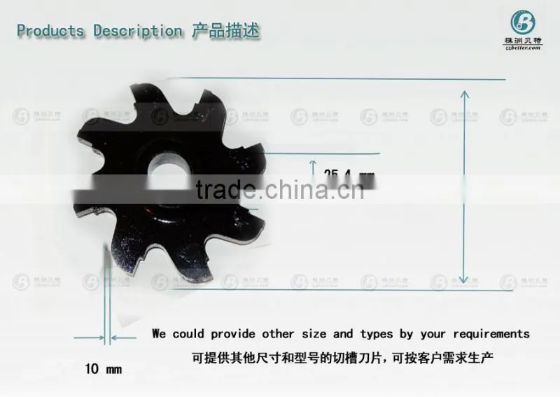 high quality carbide notching inserts for concrete pavement