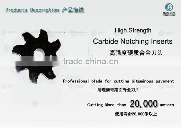 Notched Style Carbide Inserts for building field