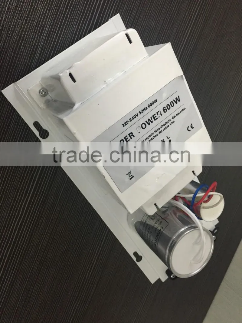 hydroponics grow light ballast 600w/open 600w magnetic ballast