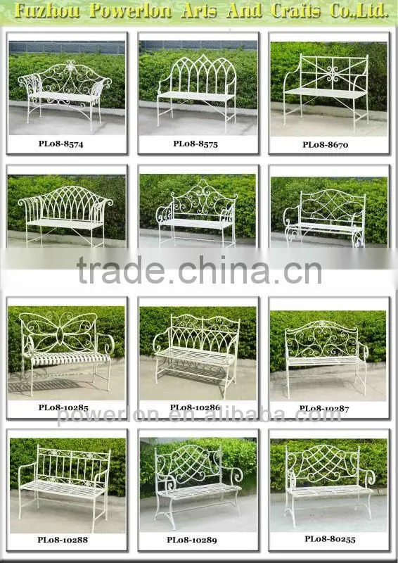 Innovative iron garden bench