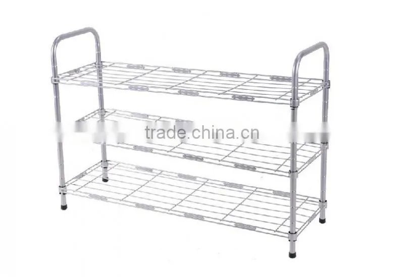 vivinature metal wire 16Pair Shoe Rack, White