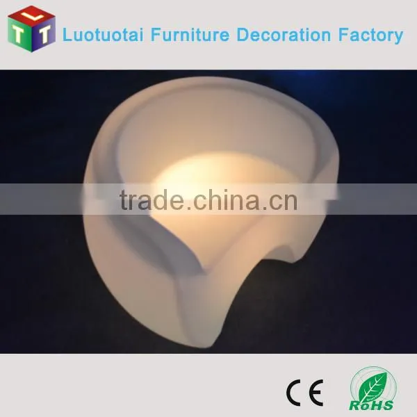 plastic illuminated RGBW color change led furniture/led chair/led sofa