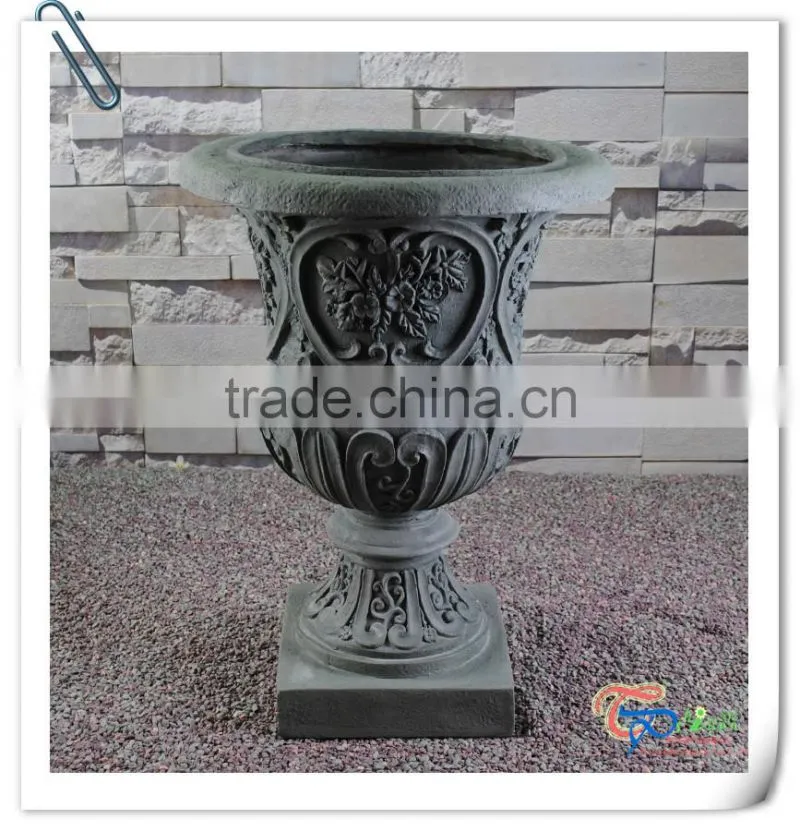 Fiberglass Popular Hot One White Classical Garden Flower Pot Molds