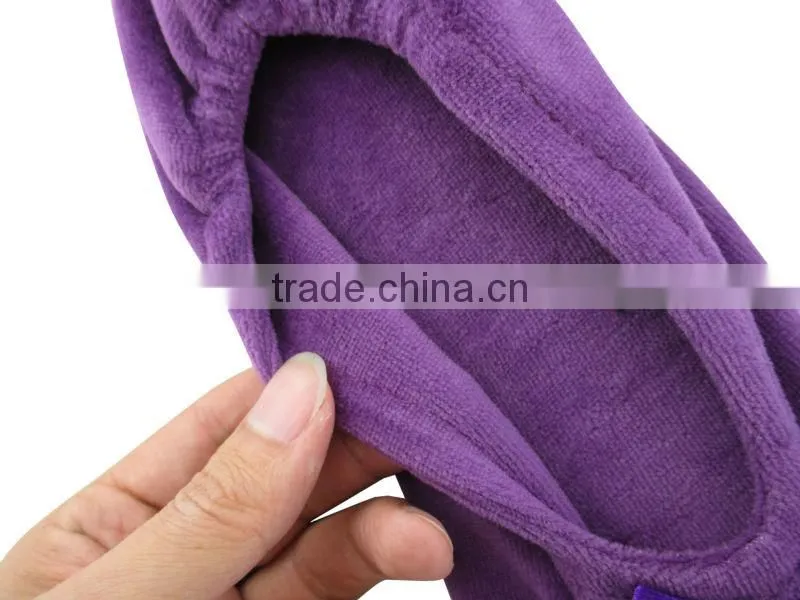 Wholesale leopard antislippy women foldable ballet shoe