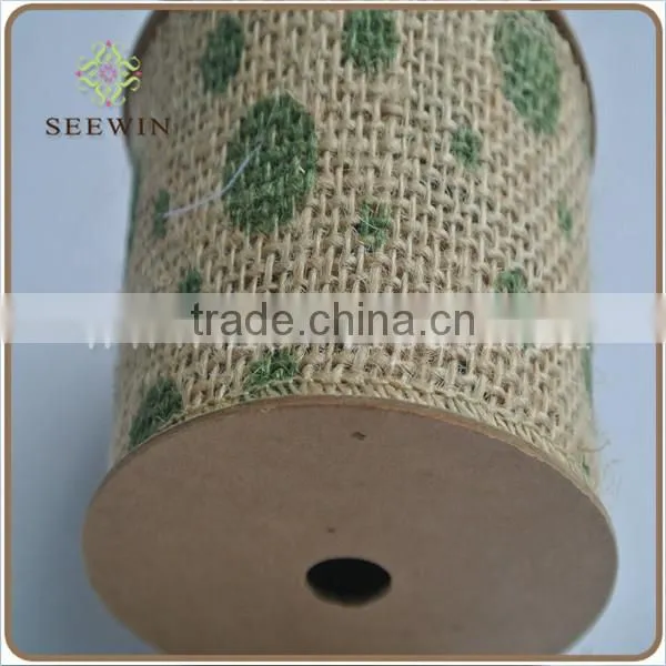 new design natural jute burlap ribbon