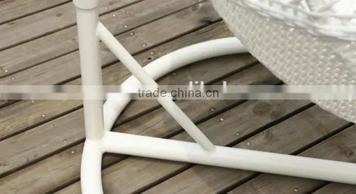 Rattan oval swing chairs