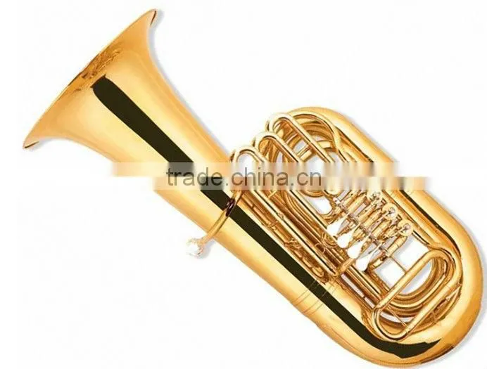 370 mm bell gold lacquer 3-key tuba