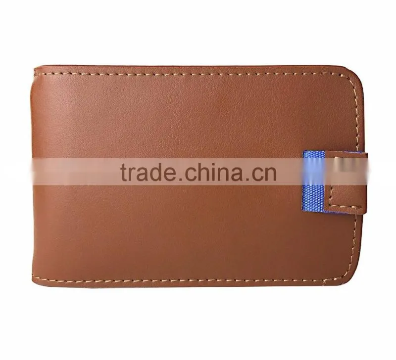 Ultra Slim RFID Blocking Bifold Leather Wallet Pull Tab with Money Clip