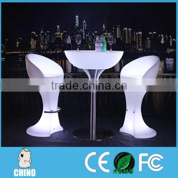 Lounge Bar Chair with Rechargeble Led Light
