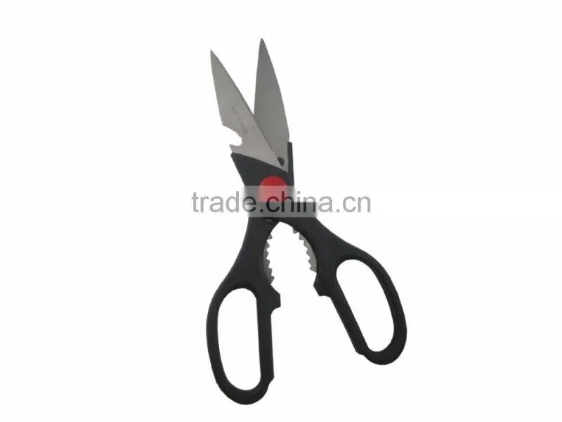 Hot-selling Black Color Handle Kitchen Utility Scissors