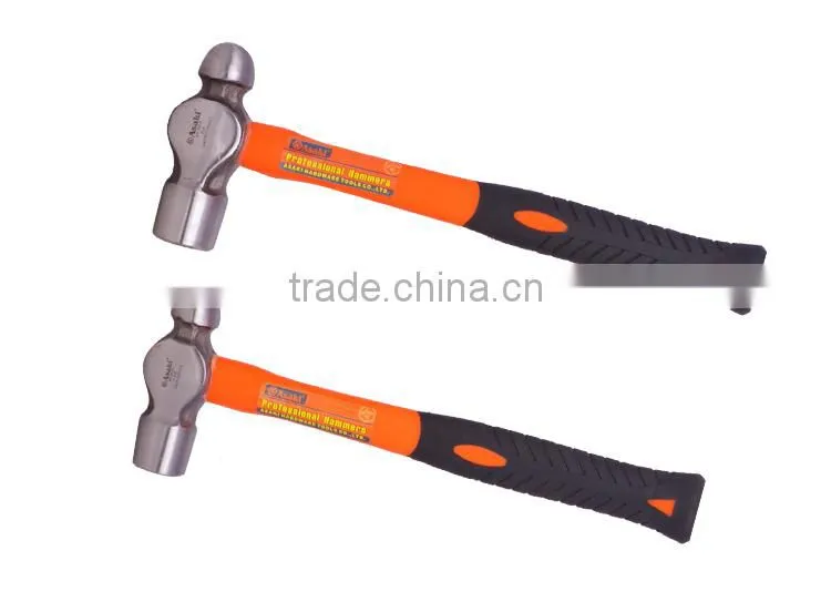 Ball pen hammer with soft grip rubber handle