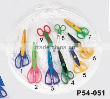 Students colorful scissors set