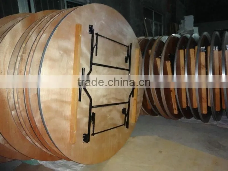 High Quality 6ft Plywood Folding Table with iron suppport popular in New Zealand for sale