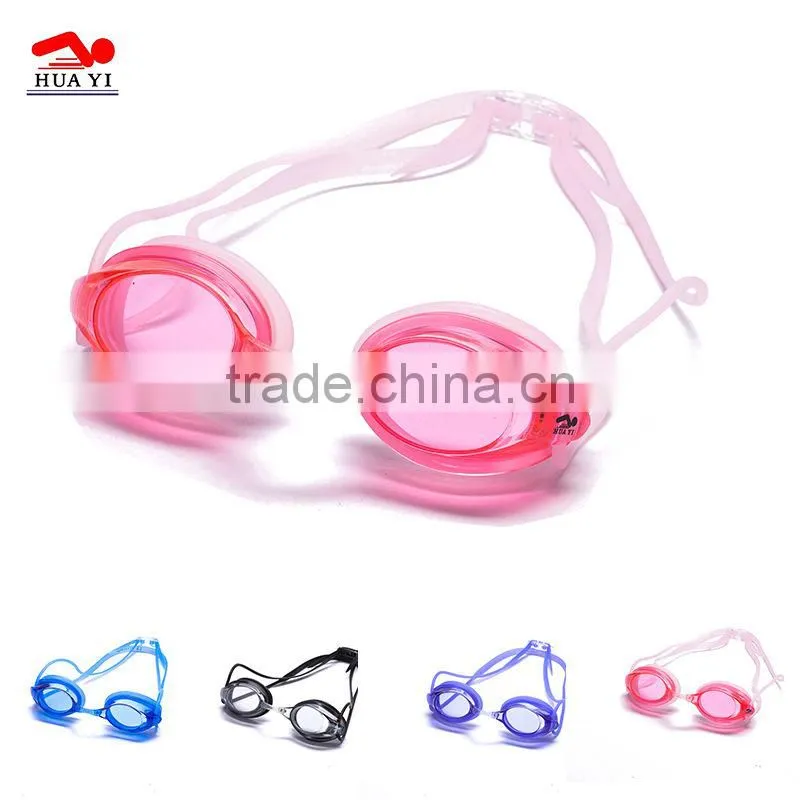 Three size of nose belt waterproof custom funny swimming goggles