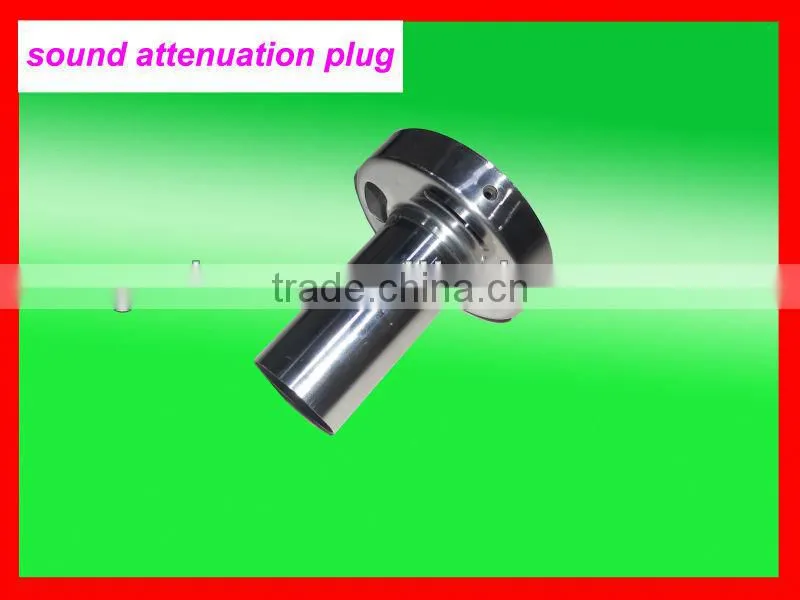 sound attenuation plug for muffler