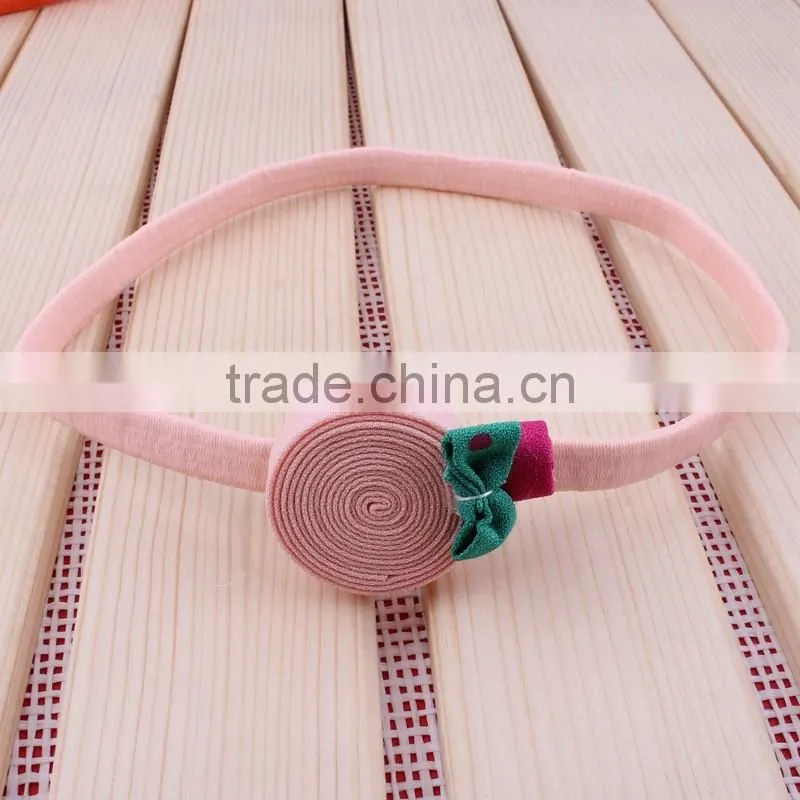 hot sale fabric flower hairband for kids hair accessories