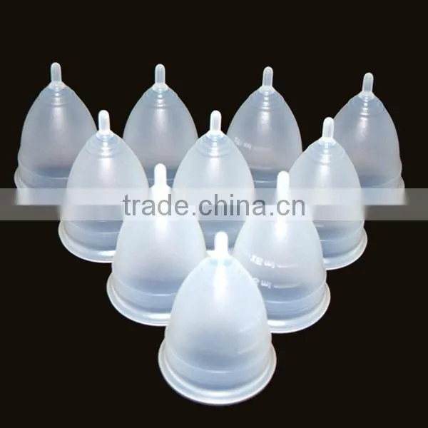 Silicone FDA and CE Approved Reusable Blue Menstrual Cup