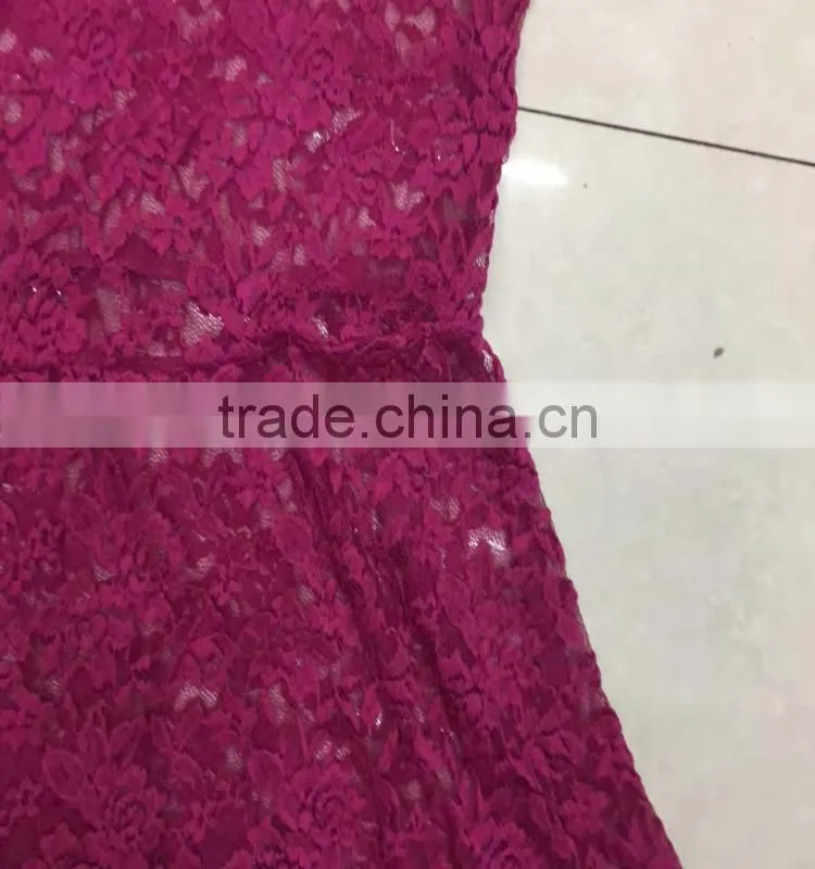 Yiwu branded red ladies lace tops factory closeout