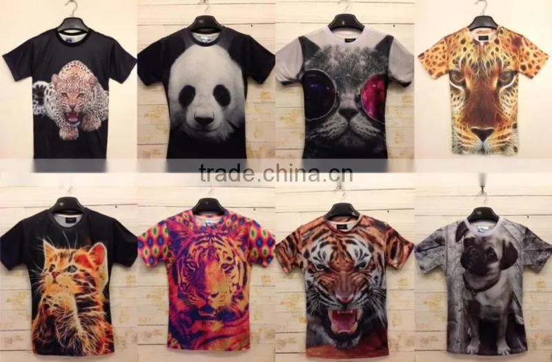 Hot Sale New Model O-Neck Collar Plus Size Printed 3D T - Shirt