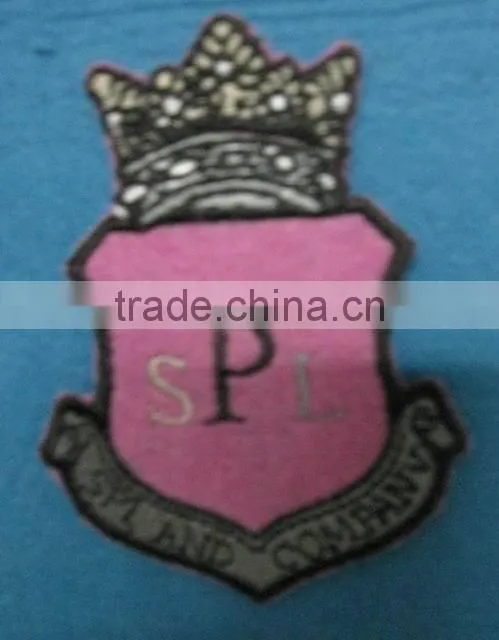 machine embroidery custom kids clothes badge