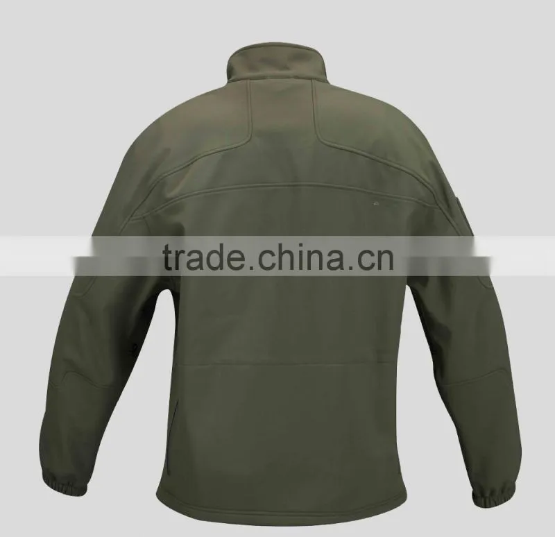 Logo embroidered mens thermal tactical jacket with factory price