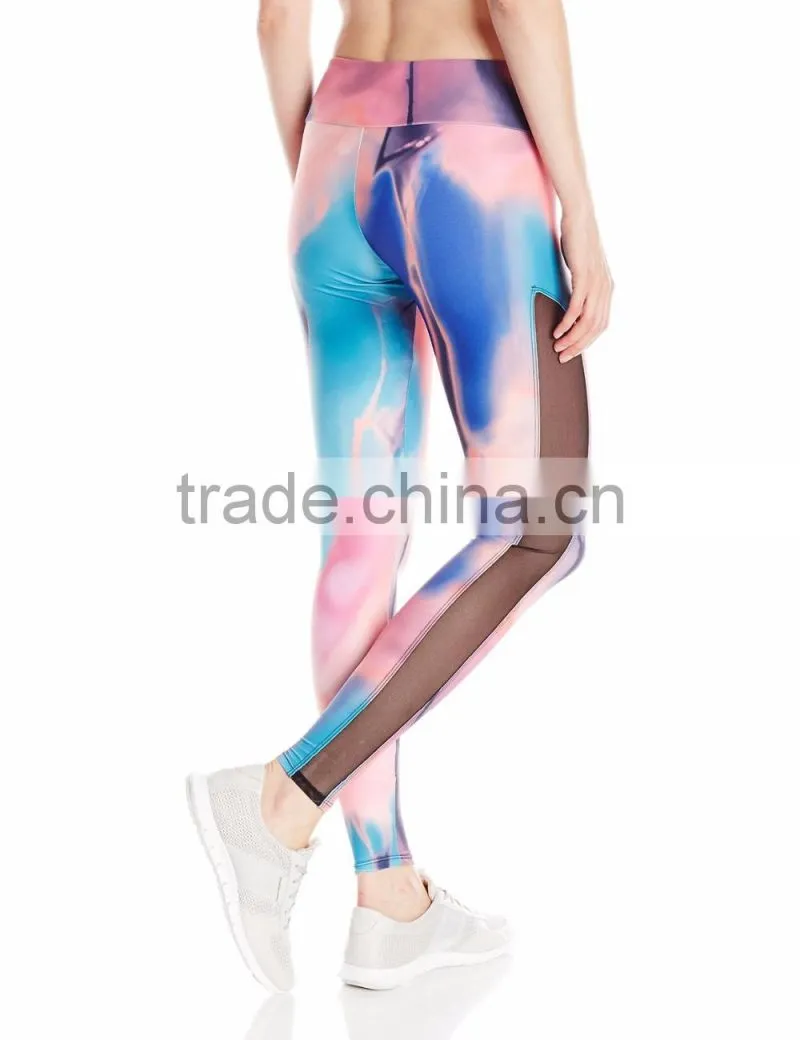 Women Athletic Fitness Pants Colored Leggings Custom Print Yoga Pants