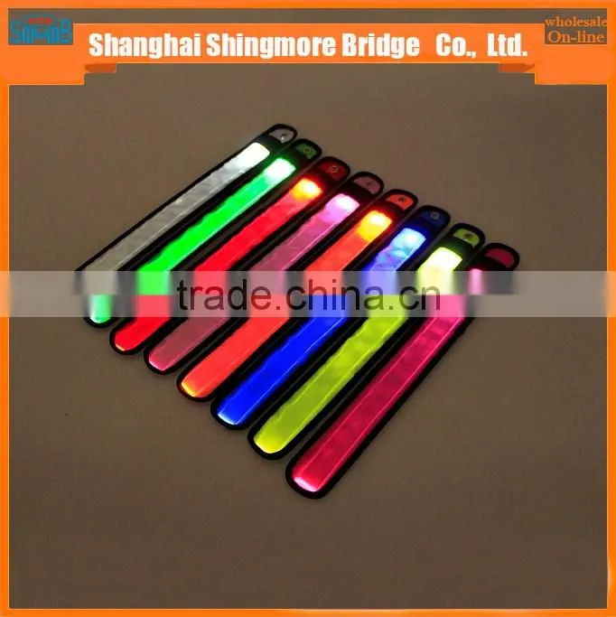 cheap wholesale high quality LED glowing wrist band strap