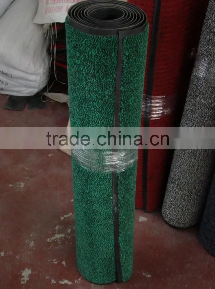 polypropylene fiber cut piles carpet with pvc backing