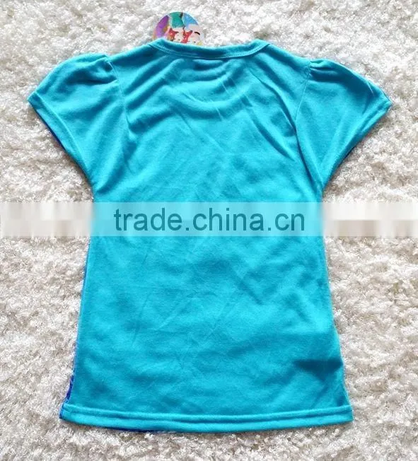 Kids Fairy Mermaid Tail Princess Round Neck T-shirt