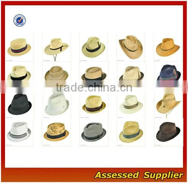 CN337/Fashion kids straw hats mens straw hats fedora/wholesale straw hats cheap