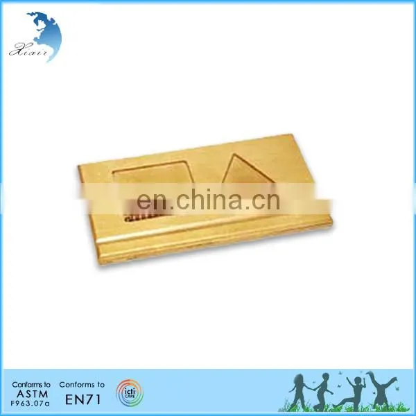 Preschool Wooden Educational Montessori Material EN71 Mathematic Toy Teen Bead Hanger