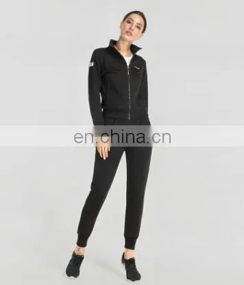 Lastest fashion design autumn winter loose fit plain hoodies women gym clothing