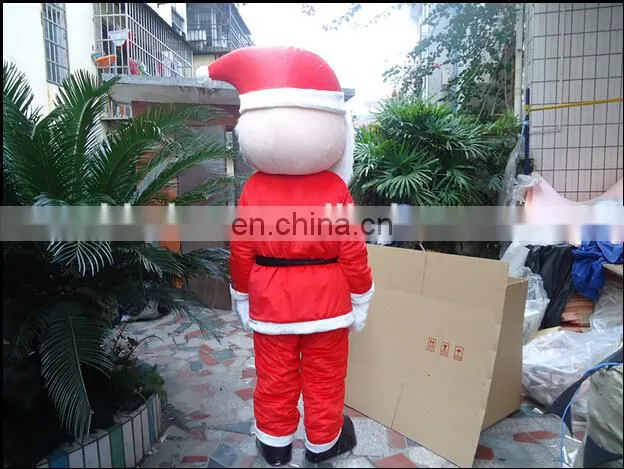 "Smile" Christmas cartoon adult walking costume, plus size santa claus costume