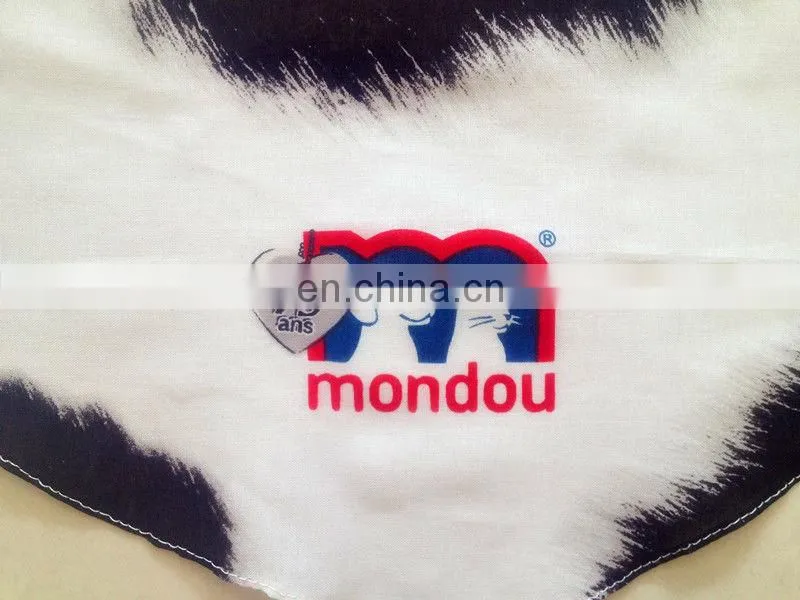 2014 hot sell 100% cotton shoes pattern pringting triangle pet bandana