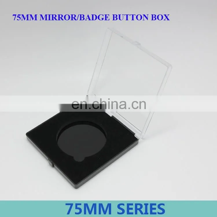 75MM badge series plastic packing box, gift box special badges, empty gift packing boxes