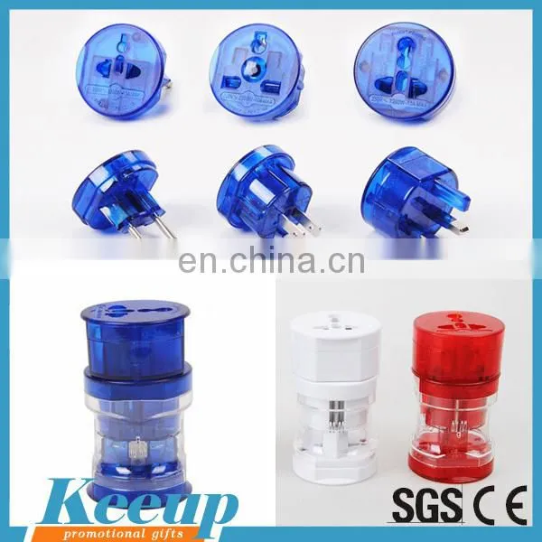 Promotional cheap universal travel adapter with USB port