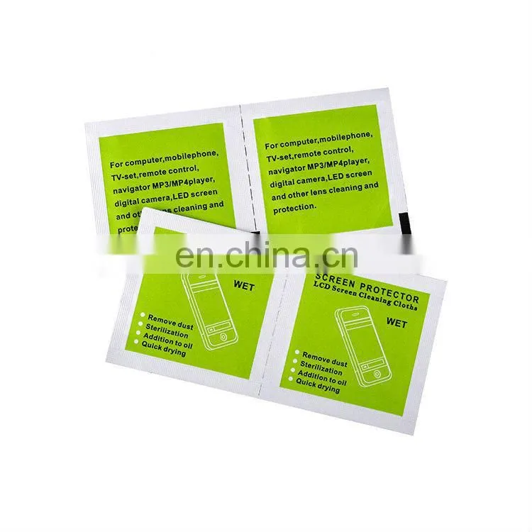 hi-quality promotion logos tailor made glass cleaning wipe