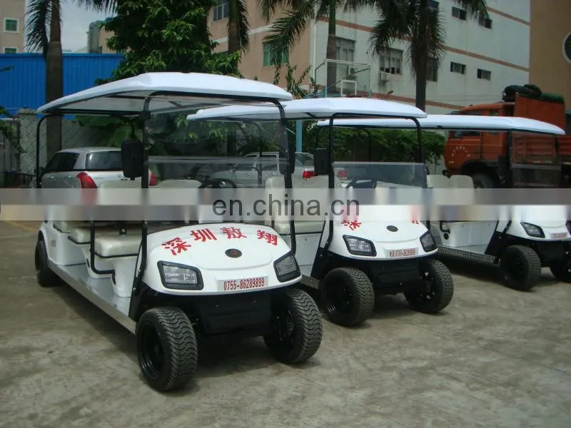 Restaurant hotel school park use 6 seater battery operated golf cart sightseeing bus