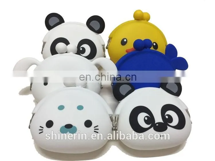 Rubber Dropping Fish Girl's Change Money Purse Fashion Clutch Zipper Small Coin Pouch Silicone Key Holder Wallet