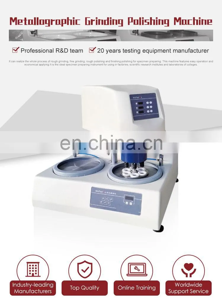 MoPao3S Double Discs Automatic Fine Grinding Polishing Machine/ metallographic sample preparation machine