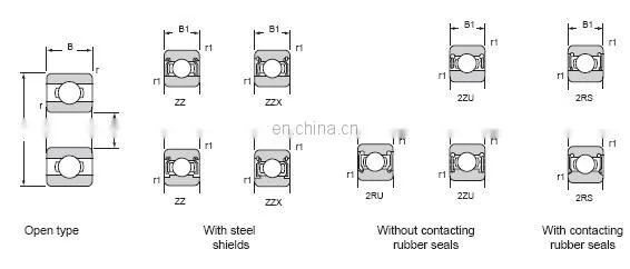 Mini Deep Groove Ball Bearing MR106ZZ MR 106 ZZ made in China 6*10*3mm