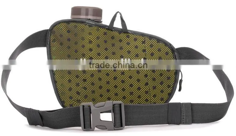 Hiking Waist Pack, Outdoor Water Resistant Waist Bag with Water Bottle (Not Included) Holder, Running Belt Bag Pouch Fanny Pack