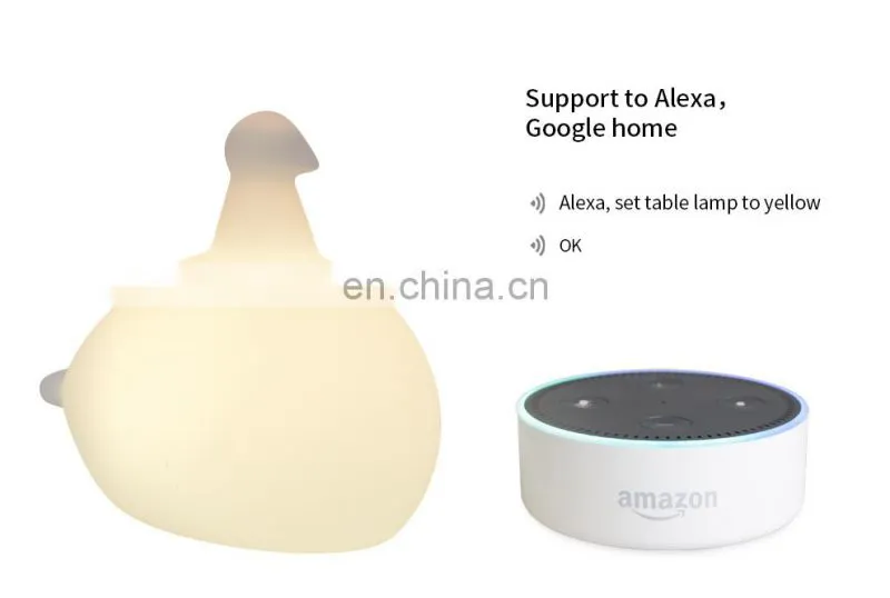 Smart usb charger led color changing night light with Tuya App control