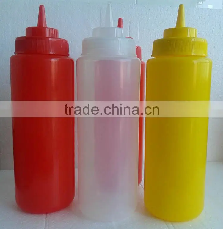 32OZ Food Grade Plastic Squeeze Sauce Bottle with Screw Cap