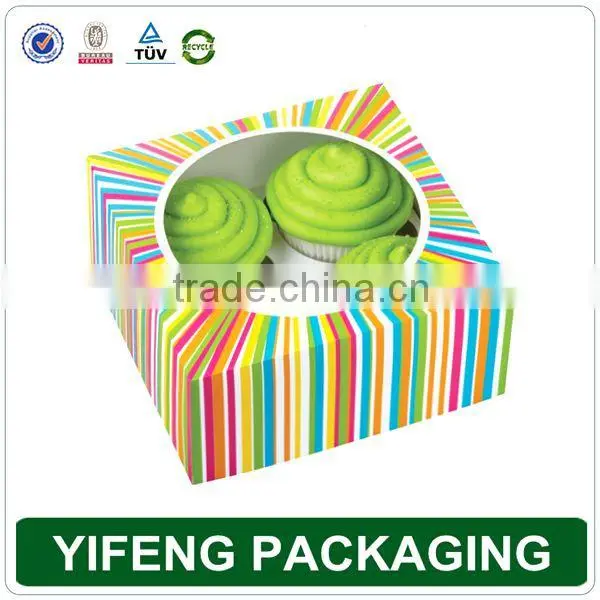Custom Macaroon Christmas Gift Cake Food Packaging Box