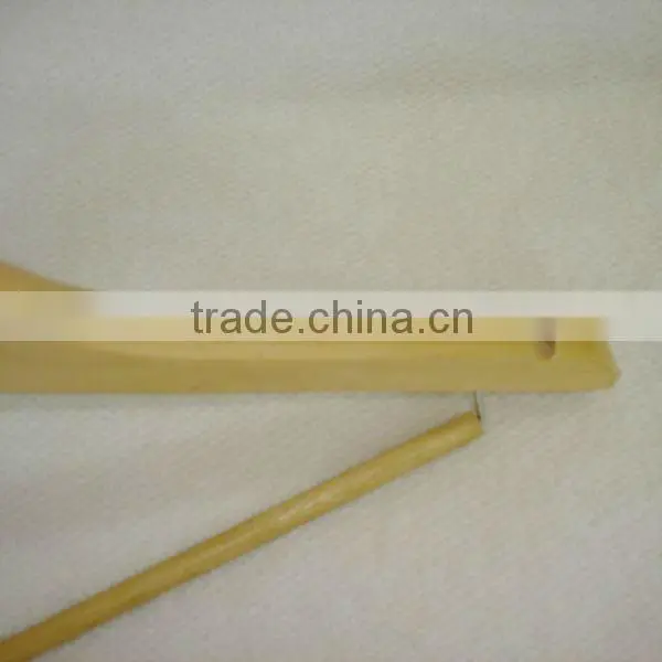 WL-82 anti-slip wooden hangers with bar hotel closet hanger