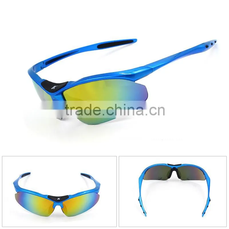 Good price in stock custom logo outdo sport cycling glasses UV400 lens