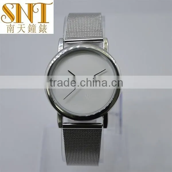 men watch Personalized Sublimation Blank Watch Stainless Steel mesh band watch